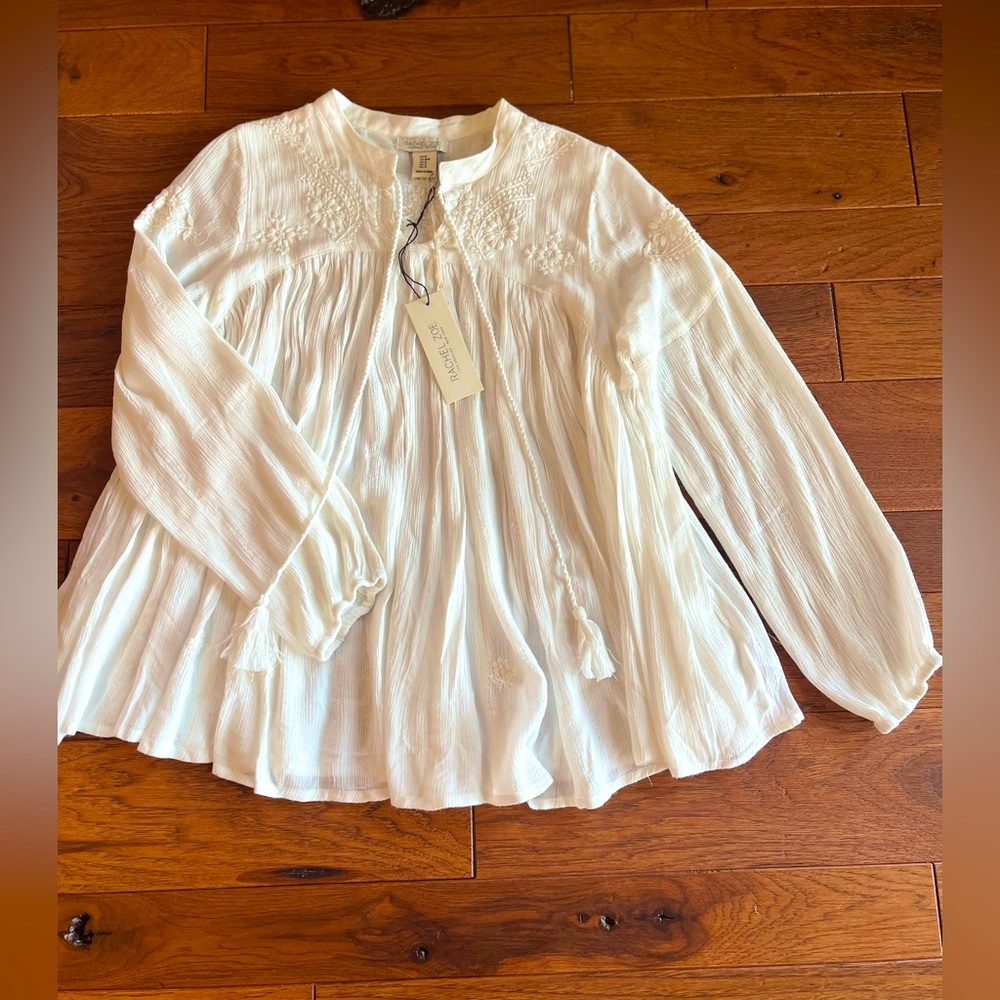 Rachel Zoe White blouse NWT - Picture 1 of 6